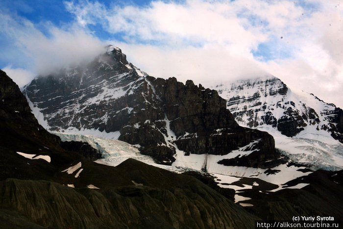 Ледник Columbia Icefield. Йохо Национальный Парк, Канада