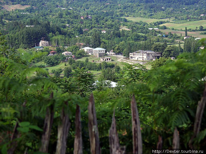 Вид на деревню Сачамиасери Гурия, Грузия