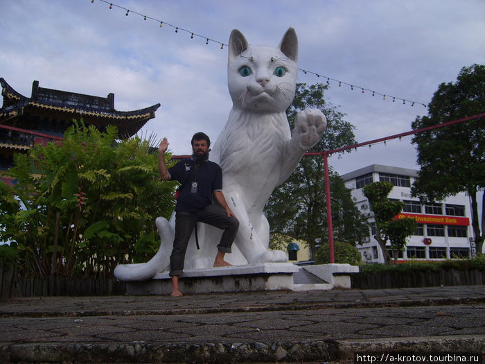 Кучинг, статуя кота Кота-Кинабалу, Малайзия