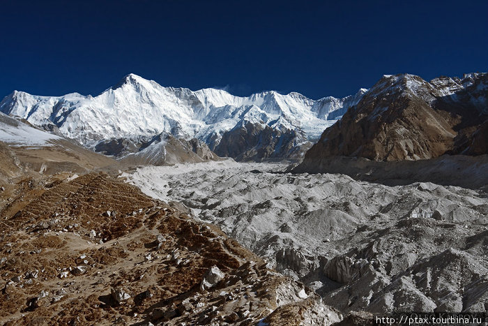 .. и ледник Нгозумпа. Зона Сагарматха, Непал