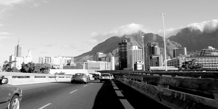 Кейптаун в черно-белых тонах