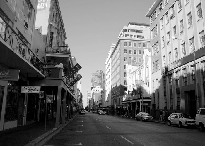 Кейптаун в черно-белых тонах Кейптаун, ЮАР