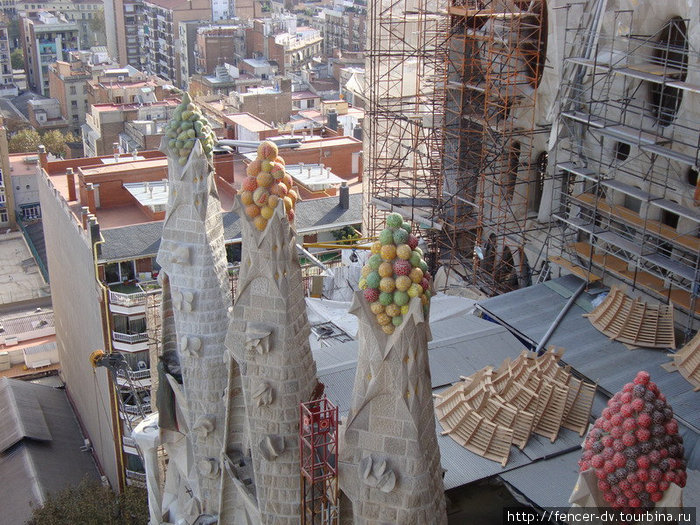 Детали собора можно разглядывать часами Барселона, Испания