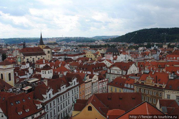 Крыши старой Праги Прага, Чехия