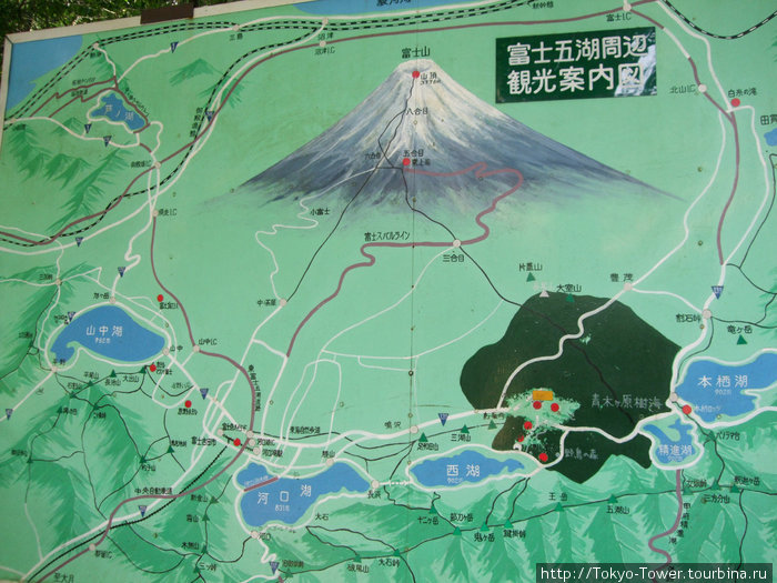 Карта парка Фудзисава, Япония