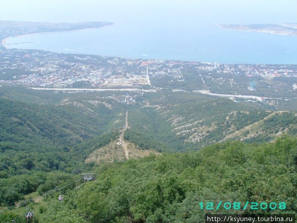 Вид с канатной дороги в Геленджике Анапа, Россия