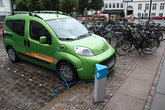 Для экологии не только велосипеды, но и электромобили. Можно подзарядить на центральных площадях.