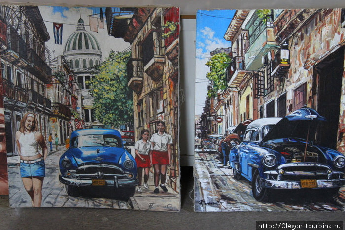 Рисунки с улиц столицы Куба