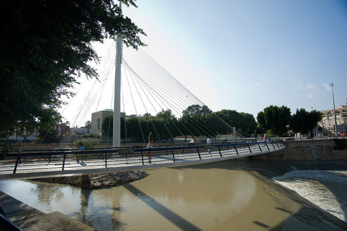 Подвесной мост через реку Сегуру Автономная область Мурсия, Испания