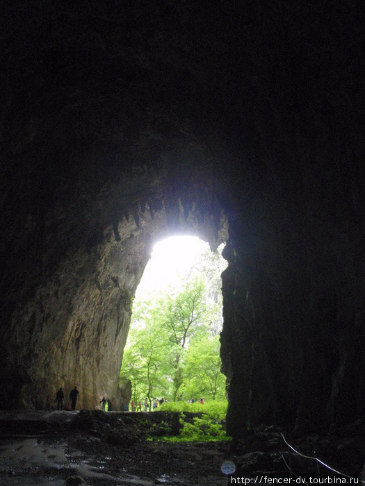 Выход из пещер. Шкоцянские пещеры, Словения