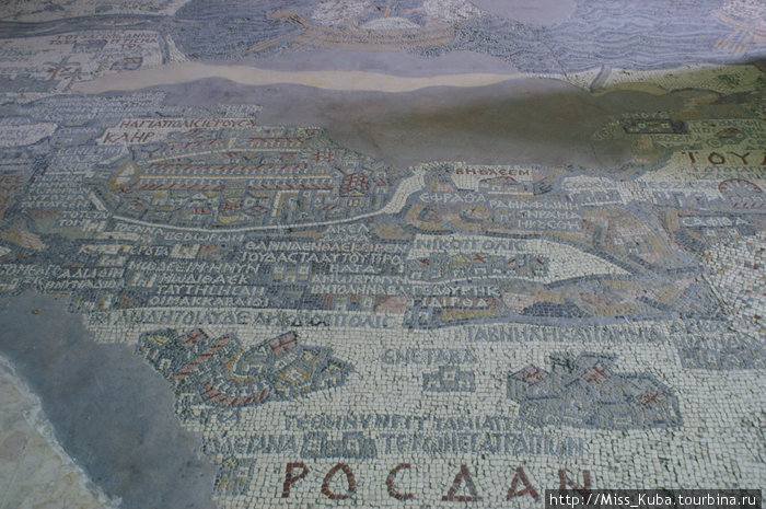 Мозаичная карта Палестины VI века. Мадаба