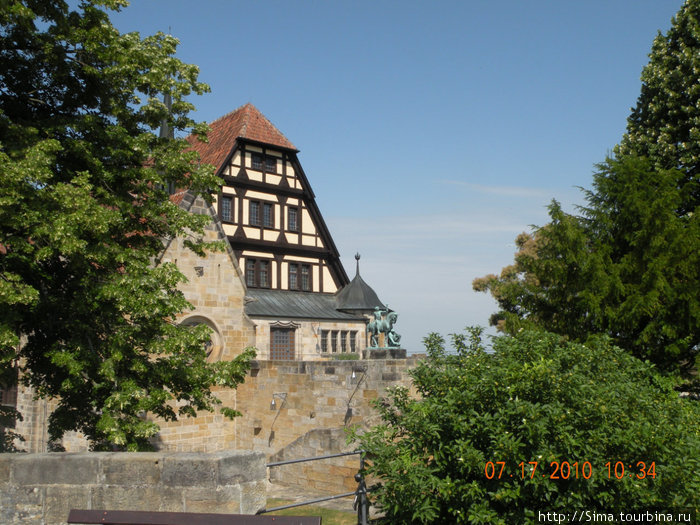 В замке Кобург. Земля Бавария, Германия