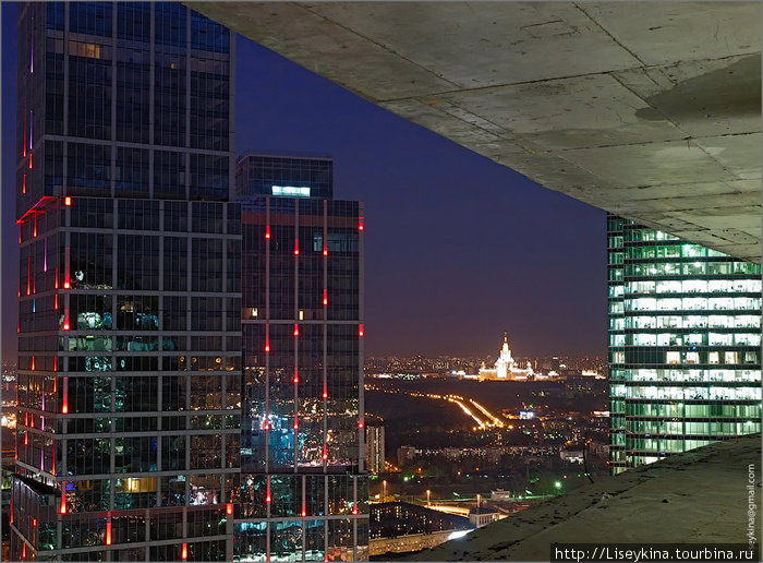 Москва с 57 этажа башни Федерация Москва, Россия