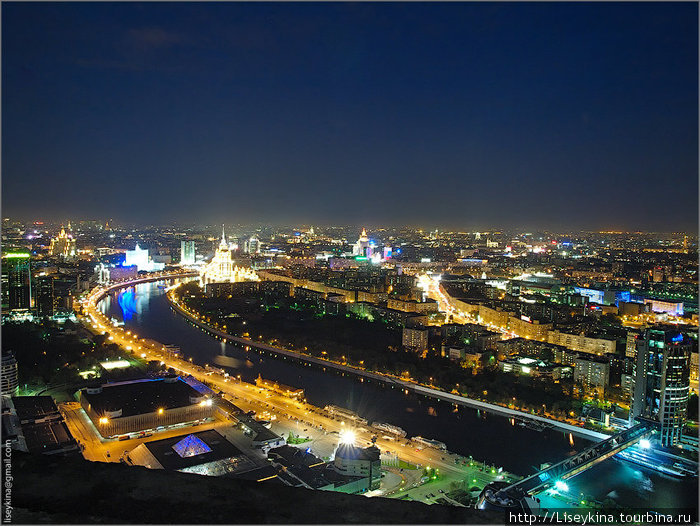Вид в центр Москва, Россия