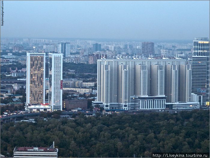Москва с 57 этажа башни Федерация Москва, Россия