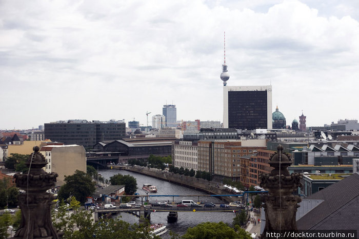 Берлин с крыши Рейхстага... Берлин, Германия