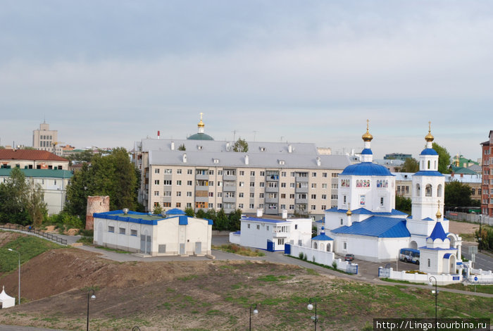 Вид со смотровой площадки Кремля Казань, Россия
