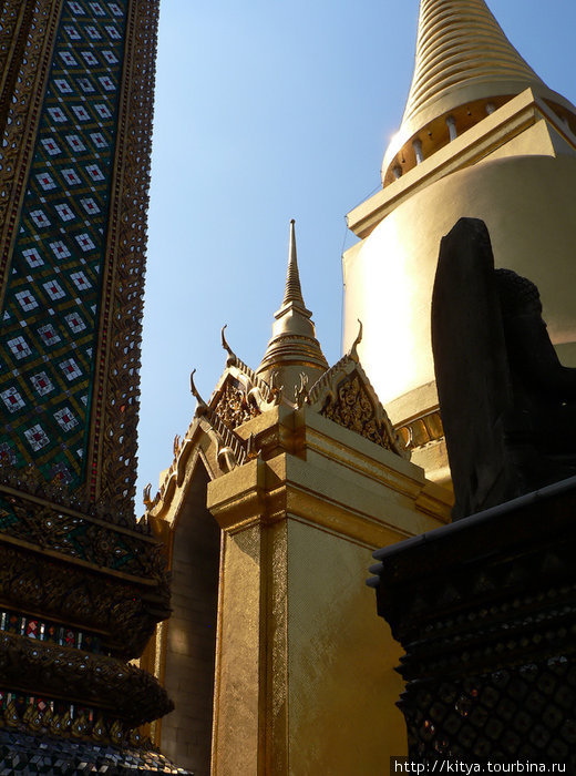 Большой дворец в солнечный день Бангкок, Таиланд