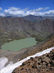 Вид на озеро с перевала Зурбаган. Высота 3450м.