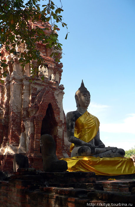 На развалинах сиамской столицы Аюттхая, Таиланд