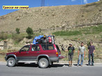 Спец.джип до озера Искандеркуль из Душанбе обошёлся нам в 500 сомони (3500 рублей) за всех (ехало 9 человек)