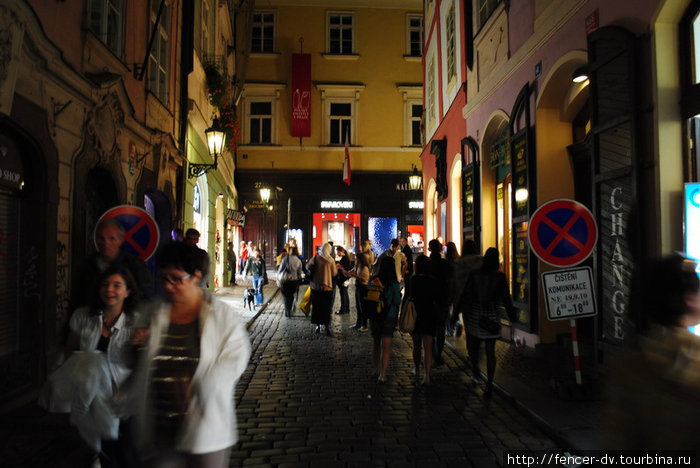 По ночным улицам старой Праги Прага, Чехия