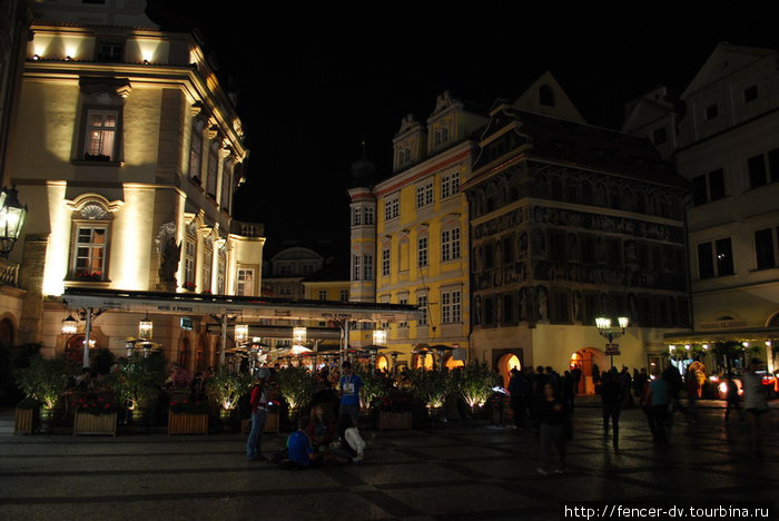 По ночным улицам старой Праги Прага, Чехия