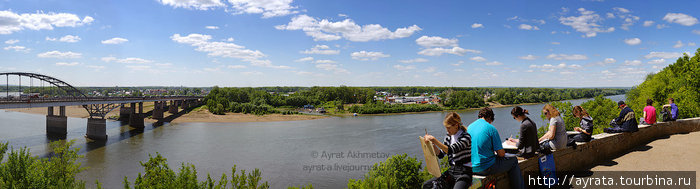 вид на реку белая Уфа, Россия