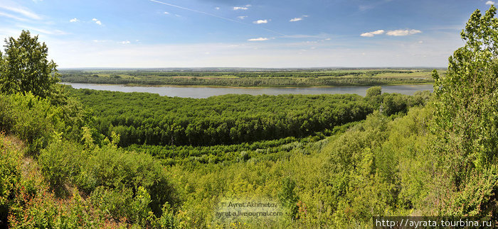 панорама на реку белая