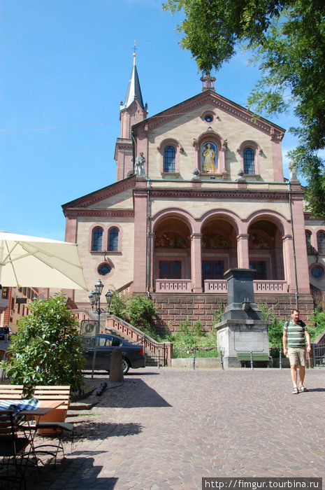 Рыночная площадь.Церковь Св.Лаврентия.1911-1913гг. Вайнхайм, Германия