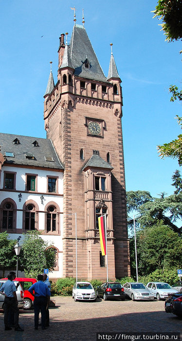 Провинциальный уютный городок Weinheim. Вайнхайм, Германия