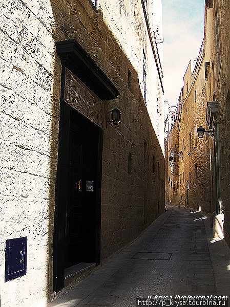 Узкие улочки Мдины Мдина, Мальта