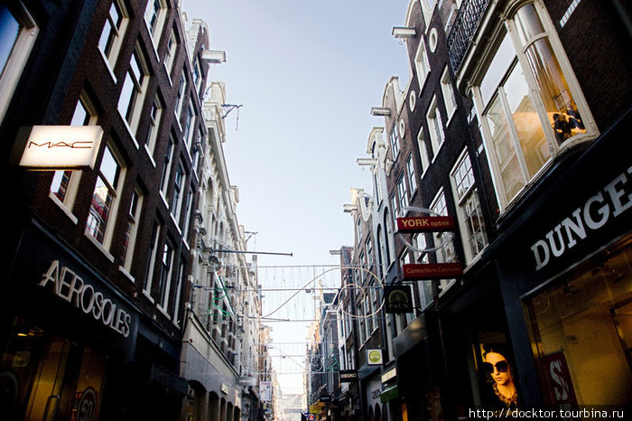 Торговая улица Heiligeweg Амстердам, Нидерланды