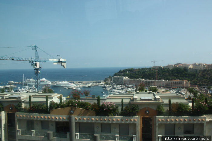Монако из окна автобуса Монако