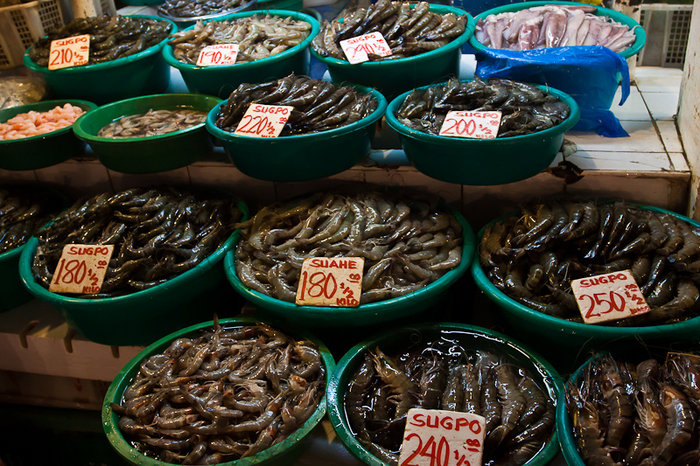 Креветки на выбор Манила, Филиппины