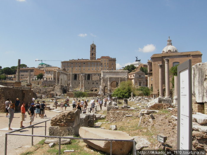 Форум — общий вид Рим, Италия