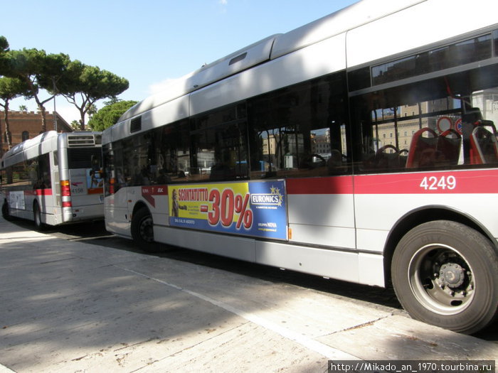 Маршрутный автобус Рим, Италия