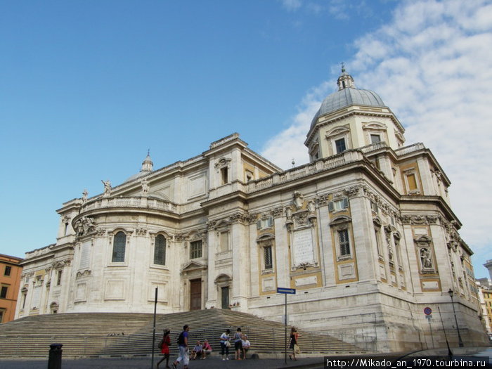 Церковь Санта Мария Маджоре — вид сзади Рим, Италия