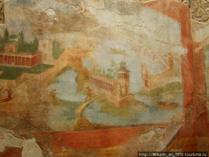 Картинная фреска Помпеи, Италия