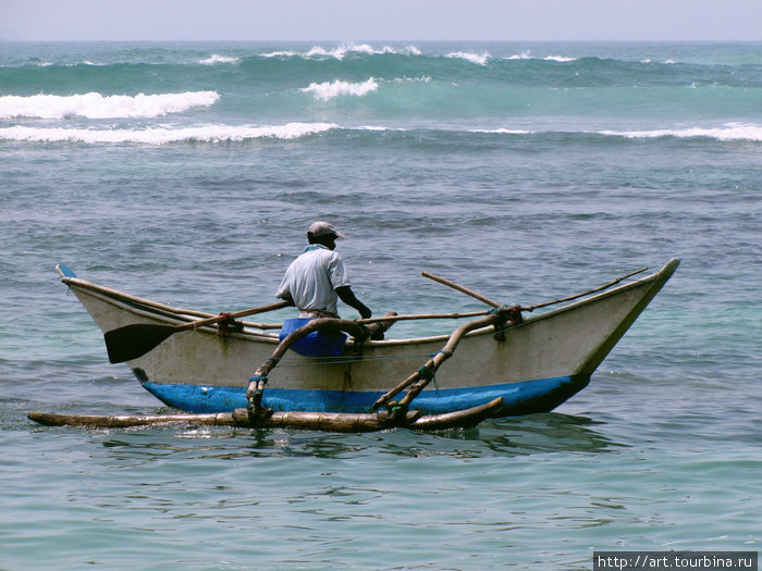 Ланкийский рыбак Южная провинция, Шри-Ланка
