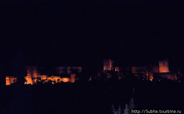 Ночной вид — Альгамбра
