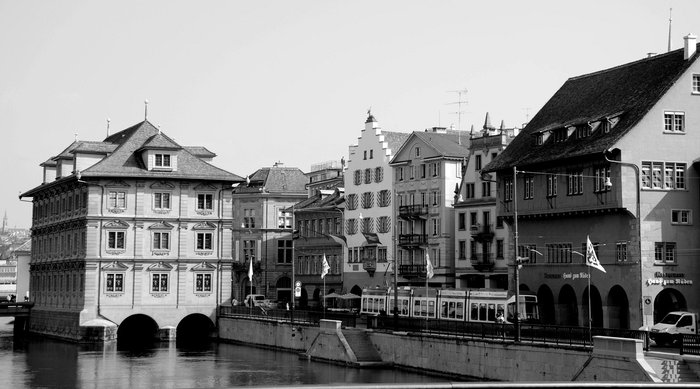 Черно-белое настроение Цюриха Цюрих, Швейцария