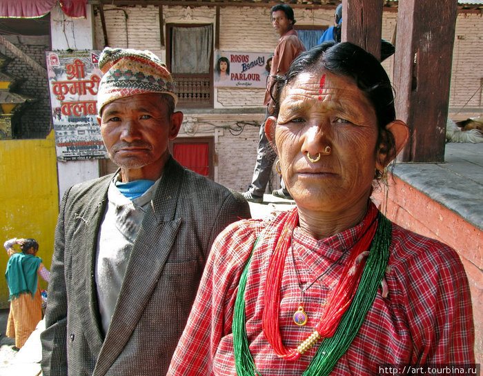 Непалец и Непалка. Катманду, Непал
