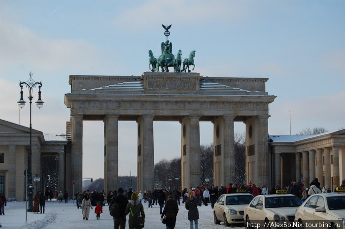 Первый день Нового года в Берлине Берлин, Германия