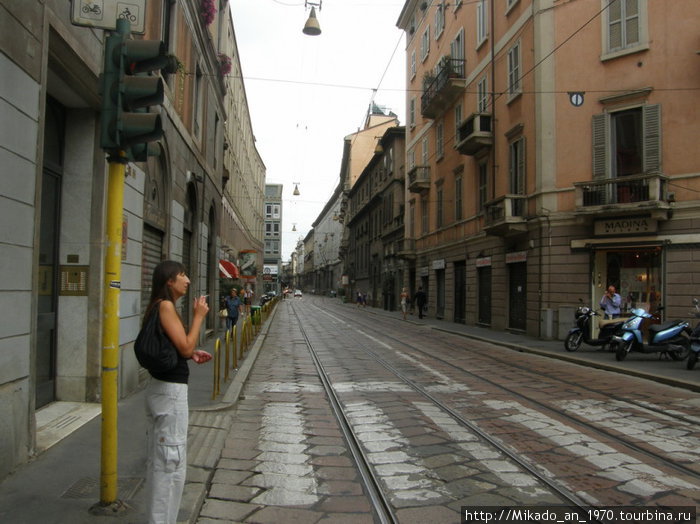 Улица в Милане Милан, Италия