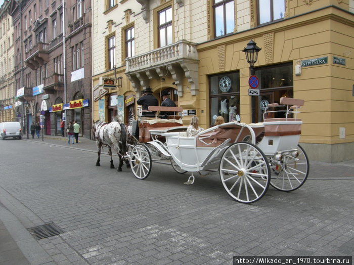 Конный экипаж в Кракове Краков, Польша