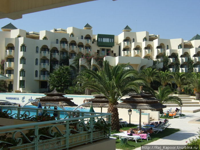 центральная территория отеля Хаммамет, Тунис