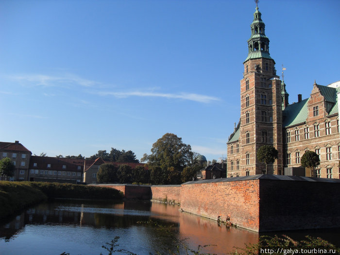 вид на замок Копенгаген, Дания