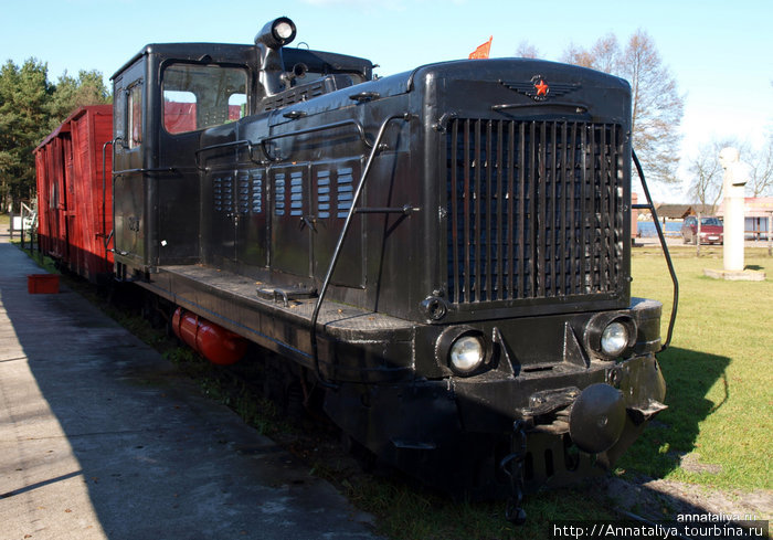 Локомотив, который применялся для пересылки литовцев во время репрессий Друскининкай, Литва