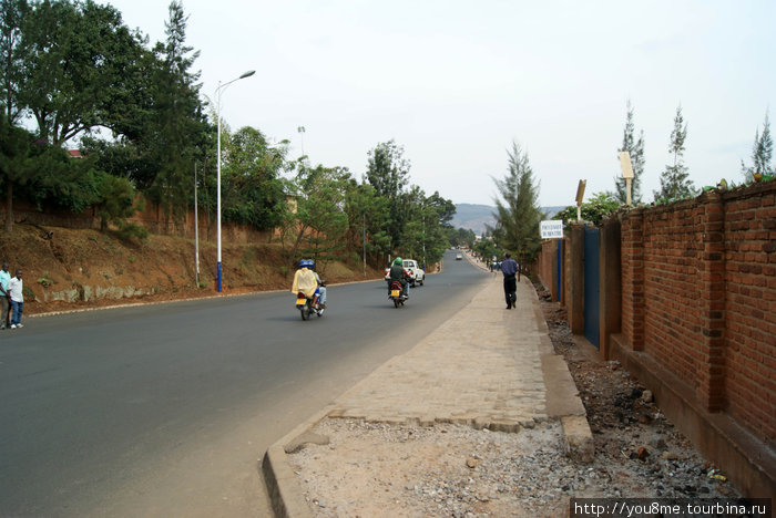 дорога, по которой мы шли Кигали, Руанда